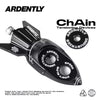 ARDENTLY Rocket CNC Chain Tensioner made from aerospace-grade aluminum with laser-etched design.