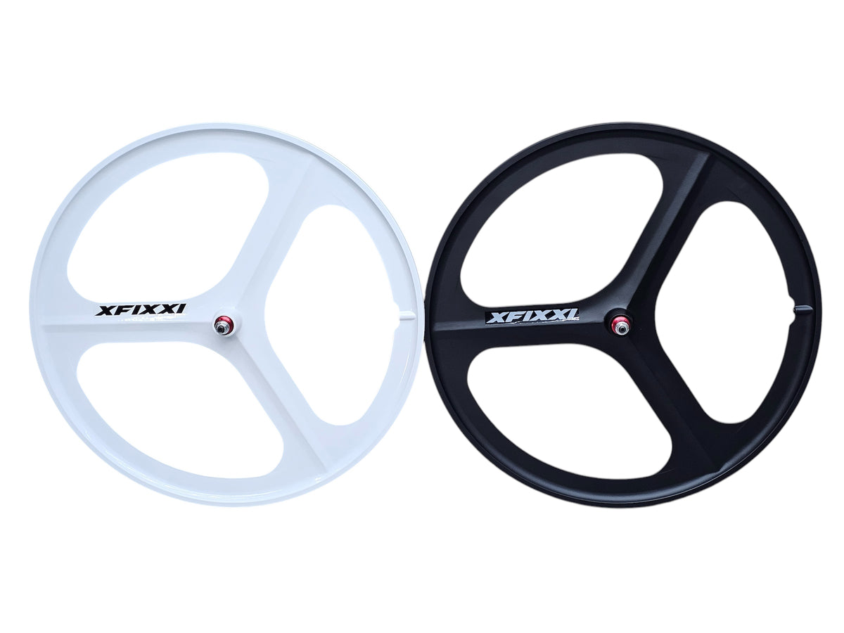 fixed gear tri spoke xFixxi 3-Spoke Magnesium Alloy Front Wheel 700C