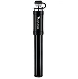 Biking 130PSI mini portable bike pump in black with built-in hose design