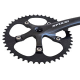 Close-up of XFIXXI 165mm Fixed Gear & Single Speed Crankset installed on bike