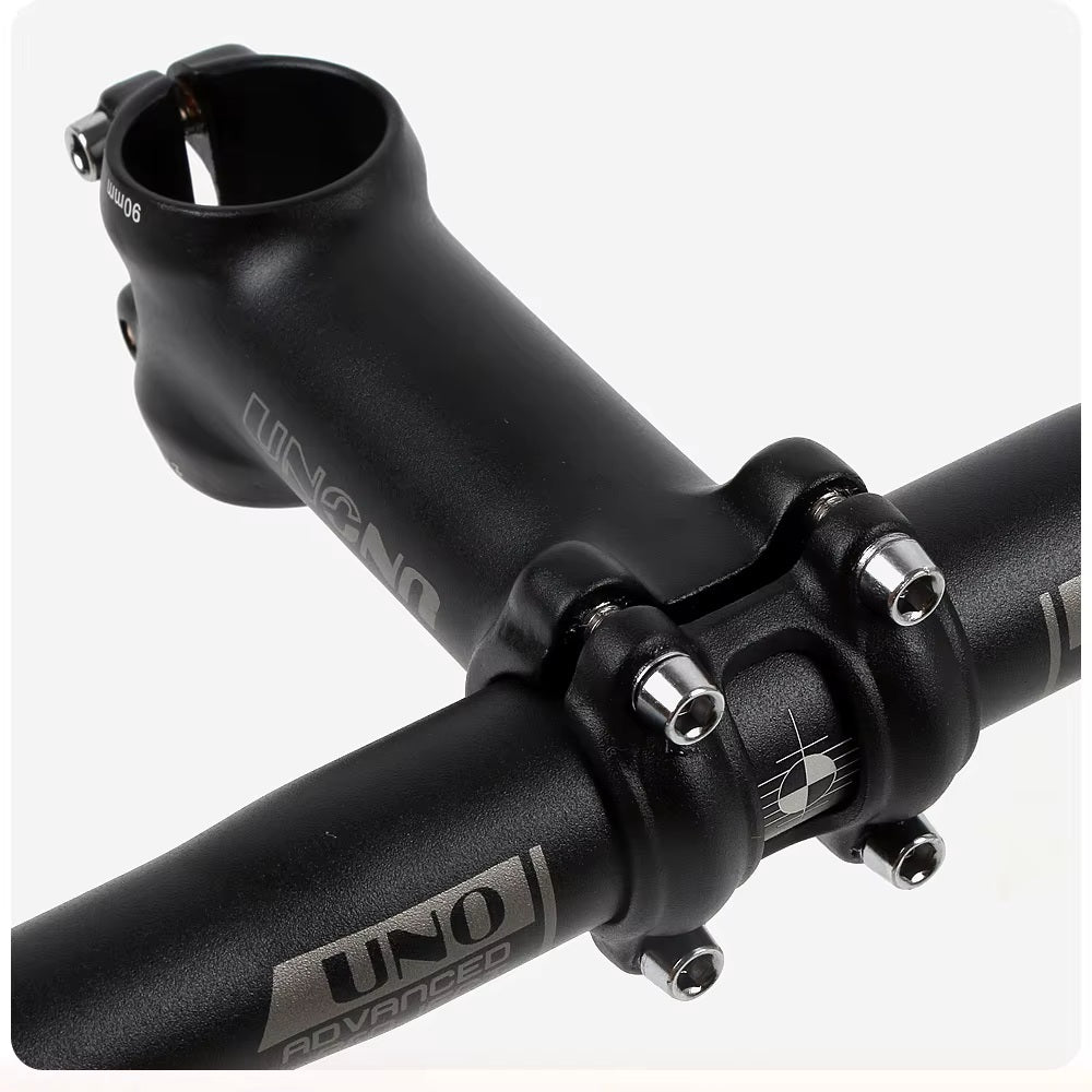 UNO 25.4mm Aluminum Bike Stem – 90mm Length, 7° Angle – XFIXXI