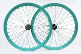 700C Wide Profile High Performance Fixie / Single Speed Bike Wheelset - CELESTE