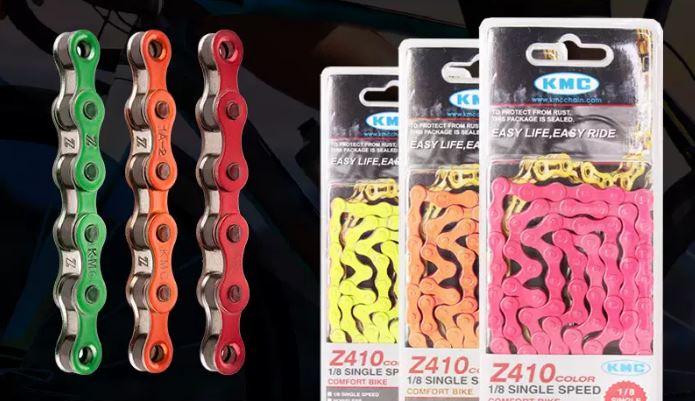 KMC Z410 and S1 Single Speed Coloured Chain | Easy-to-install Durable Bike  Chain