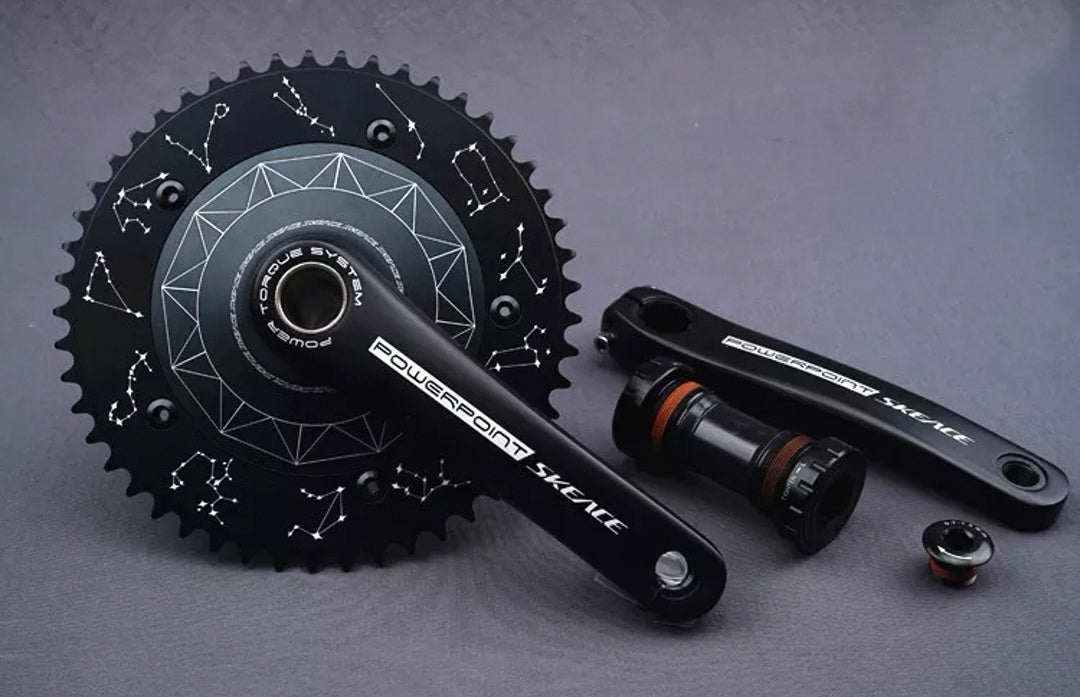 SKEACE 49T 165 MM Track Bike Aero Crank set Zodiac signs XFIXXI Bikes Parts XFIXXI BIKES ONLINE STORE