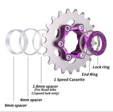 ZTTO Single Speed Sprocket Conversion Kit (Lightning Violet) - by XFIXXI - dimensions