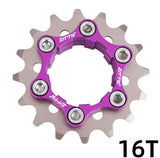 ZTTO Single Speed Sprocket Conversion Kit (Lightning Violet) - by XFIXXI - 16T