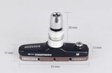 Carbon Fibre Wheel Brake Pad for Carbon Fibre Wheels - by xfixxi bikes - close up