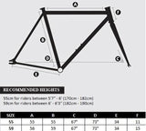 VITE x XFIXXI Limited Edition - Première Urban Track Bike Sport - XP04VTLE - Pure White - geometry