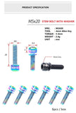 Titanium Stem Bolt Set of 6 - by xfixxi bikes M5x20