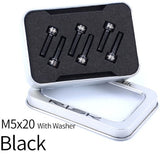 Titanium Stem Bolt Set of 6  (M5 x 20mm) - by XFIXXI Bikes Canada - black