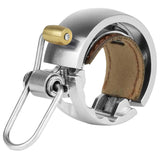 Knog Oi Luxe Large Bell with brass striker and vegan-leather shim