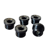 ITAN Series Chainring Face Bolts – 5pcs Titanium Set for M10 Crank Hardware