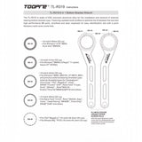 6-in-1 CNC Aluminum Bottom Bracket Wrench – Pro Edition