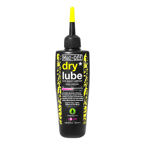 Muc-Off Dry Chain Lubricant 120ml bottle with precision applicator