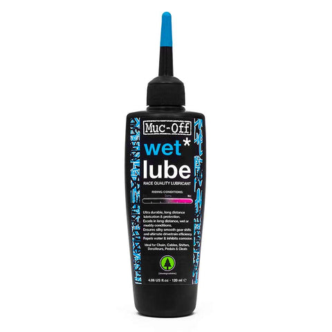 Muc-Off Wet Chain Lubricant 120ml bottle with pipette applicator