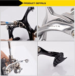 Single Speed Bikes AND Road Bikes Rim Brake Calipers - Polished Nickel Finish
