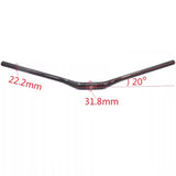3K Carbon Riser Handlebar | T800 Carbon Fiber | High Gloss Finish