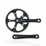 Close-up of XFIXXI 165mm Fixed Gear & Single Speed Crankset installed