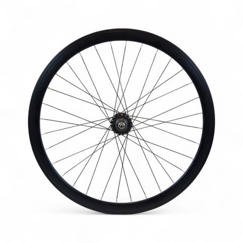 XFIXXI 700C Wide Profile 40mm Deep Dish Rear Wheel in black for fixed gear and single speed