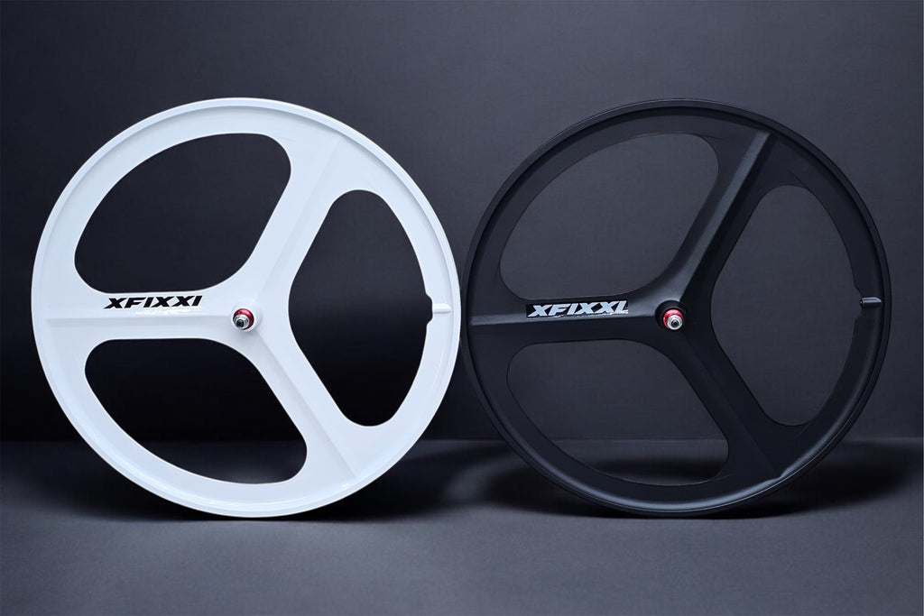 fixed gear tri spoke xFixxi 3-Spoke Magnesium Alloy Front Wheel 700C