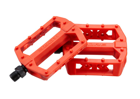 Pedali Piatti Termici Kore Rivera - 9/16" - Bicolore Giallo Per MTB E Bici Urbana