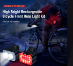 L6 Rechargeable 500 Lumen Front and Rear LED light Combo - by xFixxi