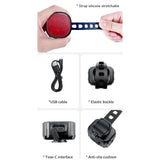 Q9 USB-Rechargeable Front & Rear Bike Light Set – IP65 Waterproof, USB-C