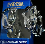 MKS Aylvan Road Bike Pedals – Silver Edition | Fixie, Track, Commuter Use | Toe Clip Compatible