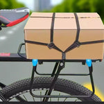 DualFlex Heavy-Duty Cargo Carrier Bands – Elastic Tie Down Straps (Set of 2) | Bikes, E-Bikes, Motorbikes