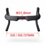 AeroTT Carbon Track Drop Bar – Matte Black | T800 UD Carbon | Aero Velodrome Handlebar