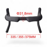 AeroTT Carbon Track Drop Bar – Matte Black | T800 UD Carbon | Aero Velodrome Handlebar