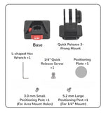 StemCap Quick-Mount Pro – Action Camera Mount for 1-1/8" Steerer | GoPro, DJI, Insta360 Compatible