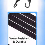 DualFlex Heavy-Duty Cargo Carrier Bands – Elastic Tie Down Straps (Set of 2) | Bikes, E-Bikes, Motorbikes