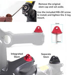 StemCap Quick-Mount Pro – Action Camera Mount for 1-1/8" Steerer | GoPro, DJI, Insta360 Compatible