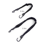 Elastic tie down straps with durable nylon hook