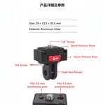StemCap Quick-Mount Pro – Action Camera Mount for 1-1/8" Steerer | GoPro, DJI, Insta360 Compatible