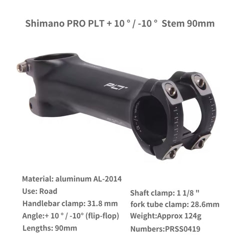 PRO PLT Alloy Stem – 100mm | 31.8mm Clamp