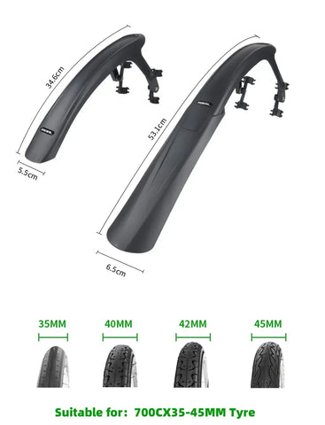 Cyclcross Quick Release Mud Guard Fender Set (NEW) - by xFixxi