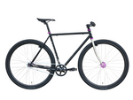 XFIXXI TrackloX Urban Bike (OG Version) – Midnight Mirage TLX20MM. A lightweight fixie/single-speed bike with a chromoly frame, 35c tires, V-brakes, and bikepacking-ready design