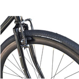 TrackloX lugged crown fork with 35c gravel tire clearance by XFIXXI