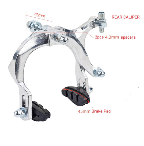 Vintage Style Rim Brake Caliper | Retro | Nutted Style | XFIXXI ...