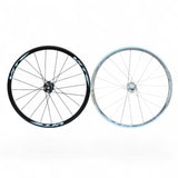 XFIXXI VITE V2 700C Aluminum Track Fixie Wheelset with Welded Rim Joint - Black - Silver