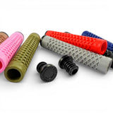 Ardently fixed gear waffle bar grips in multiple vibrant colors