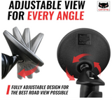 Adjustable viewing angle feature of CATEYE BM-45 convex bicycle mirror
