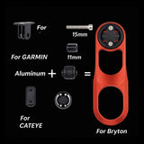 CNC Alloy Multi-Mount Computer Extension Bracket | Garmin, Bryton, Cateye & GoPro Compatible