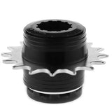 Single-speed conversion kit for Shimano freehub with cog, spacers, and lockring