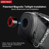 Full-zip opening design on Gaciron BIRD NEST300 saddle bag