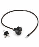 HideLock lightweight handlebar cable lock with two keys