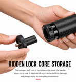 HideLock cable lock stored inside bicycle handlebar