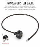 HideLock PVC-coated steel cable for scratch protection